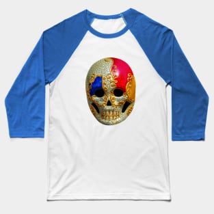 Music and skull Mask Baseball T-Shirt